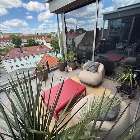 172 Qm Luxus Penthouse Stadtmitte, Sauna, Fitness