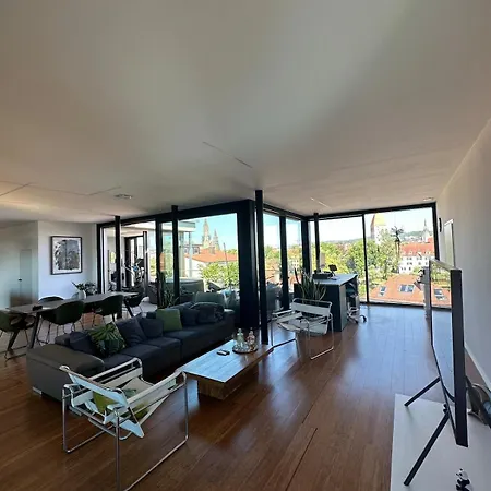 דירה 172 Qm Luxus Penthouse Stadtmitte, Sauna, Fitness נוי-אולם