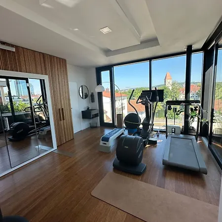 172 Qm Luxus Penthouse Stadtmitte, Sauna, Fitness דירה *