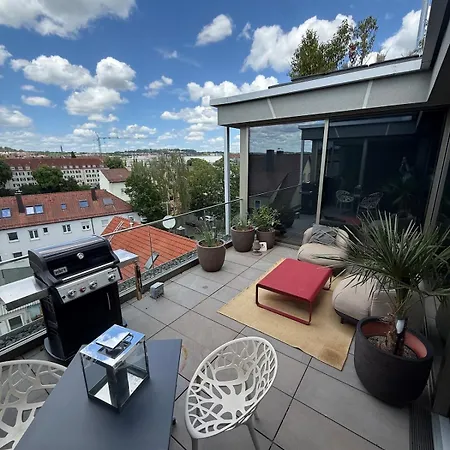 דירה 172 Qm Luxus Penthouse Stadtmitte, Sauna, Fitness *