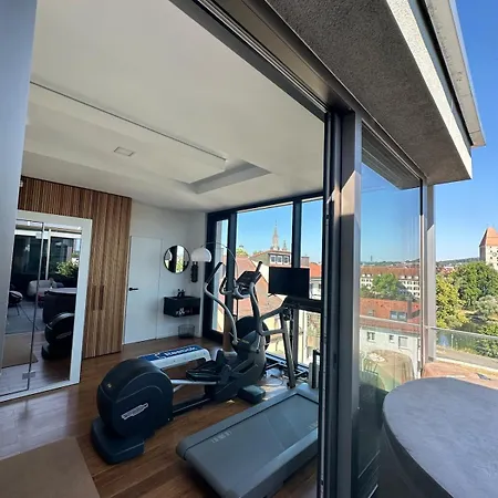Apartman 172 Qm Luxus Penthouse Stadtmitte, Sauna, Fitness Neu-Ulm